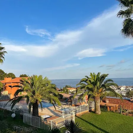 Appartement Avec Vue Mer Et Piscine Théoule-sur-Mer Exterior foto